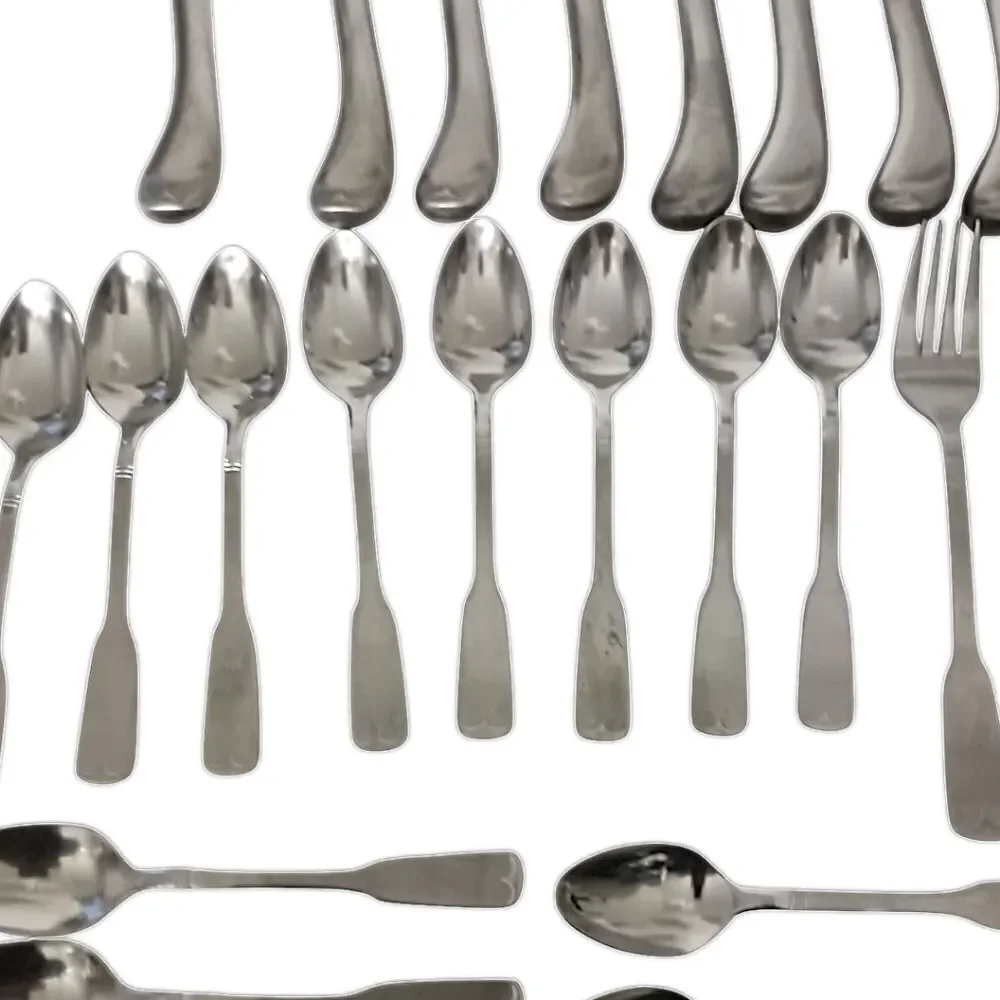 44 Stanley Roberts Flatware SRB 140 Rogers MCM Stainless Steel Mixed Pieces Vtg.
